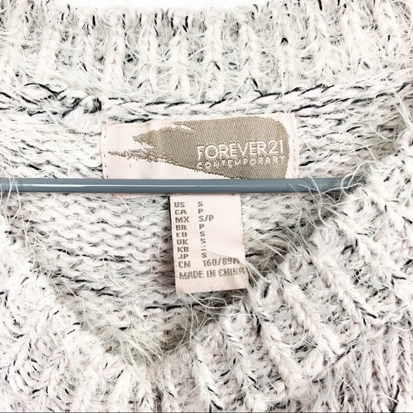 Soft Grey Forever 21 Crewneck Sweater - Picture 5 of 8